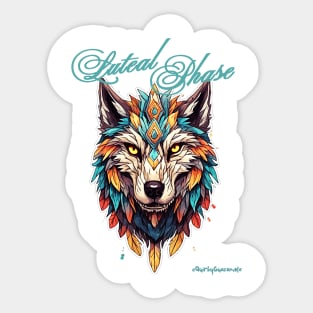 Luteal Phase Wolf | PMDD Awareness Sticker